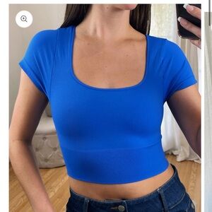 Women's Blue Nikibiki top one size seamless